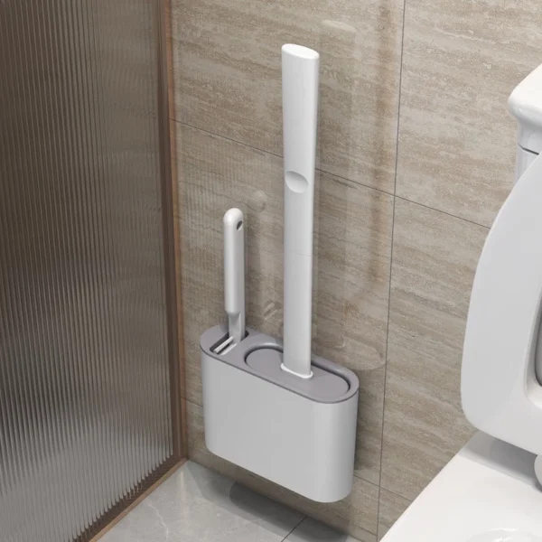 Toilet Brush Big   Small Long Handle Brushes No Drill Corner Bathroon Cleaning Tool Silicone No Dead Angle Silicone Toilet Bowl Brush for Mangkuk Tandas Jamban