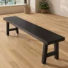 Nordic style solid wood chair bench dining chair long bench simple design  changing shoes