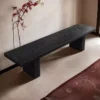 Nordic style solid wood chair bench dining chair long bench simple design  changing shoes
