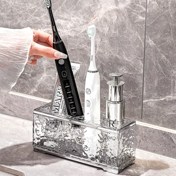 Electronic Toothbrush Holder Toothbrush Organizer to Saving Space and Keep Drying Hair Brushes Storage Razor Holder Toothpaste Holder