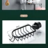 No Drilling Shower Rod Storage Rack Space aluminum Shower Rod Shampoo Holder Bathroom Shower storage Shelves