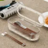 Household Dust proof Chopstick Cage with Cover Chopstick Holder Knife and Fork Compartment Storage Box Kitchen Tools Drawer Organizer Box