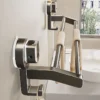Bathroom Towel Holder Gray Without Drilling suction cup towel rack Bar Self Adhesive Bathroom Towel Rack