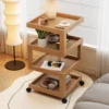Light luxury living room sofa side table tea table modern simple bedside table mobile creative bedside small tea table