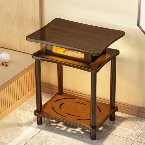 Living room bedroom storage rack simple multifunctional coffee table movable sofa side table storage corner table