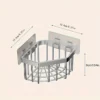 304 Stainless Steel Kitchen Sink Dishwashing Sponge Drainage Basket Hanging Soap Drainer Shelf Basket Sink Drain Sponge Rack