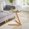 Solid wood side table sofa side table living room small table mini corner table small apartment bedside table movable