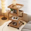 Light luxury living room sofa side table tea table modern simple bedside table mobile creative bedside small tea table