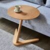 Solid wood side table sofa side table living room small table mini corner table small apartment bedside table movable