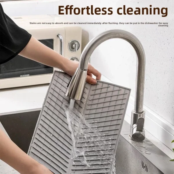Silicone Dish Draining Mat Silicone Dish Draining Mat Kitchen Pans Washing Up Drying Board Pad Drainer Tray Dish Draining Mat