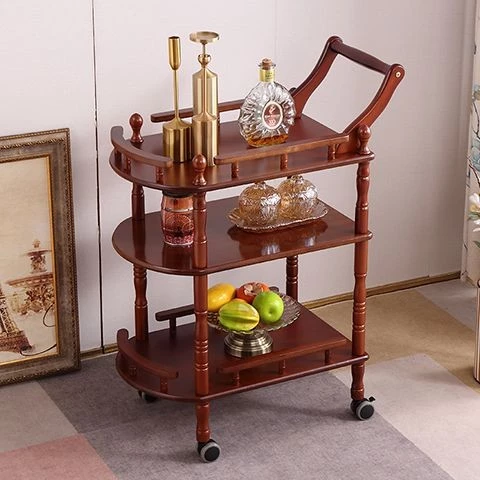 Solid wood dining cart el trolley wine trolley beauty salon trolley cake trolley snack trolley dining trolley