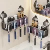 Aluminum No Drilling Suction Cup Wall Mounted Bathroom Toothbrush Holders 2 3 4 Person
