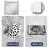 1PCS Shower Drain Hair Catcher Drain Strainer Shower Cover for Bathroom Floor Drain  Stainless Steel and Silicone