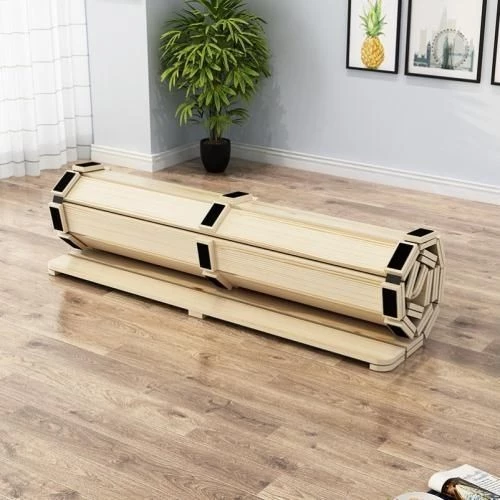 Pine hard board mattress folding frame plank single tatami solid wood bed slats Tilam papan keras pain
