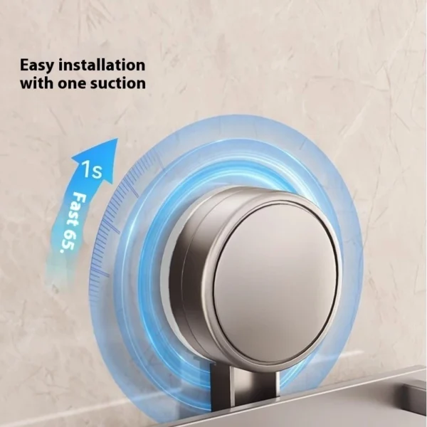 Aluminum Bathroom Shelf With Suction Cup No Drilling Toilet Shelf Wall Shampoo Holder Bathroom Organizer
