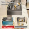 No Drilling Bathroom Storage Rack Kitchen Spice Rack Wall Mounted Bathroom Organiser Waterproof Storage Shelf Cosmetic Toiletries Organiser