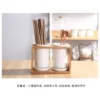 Ceramic Chopsticks Tube Storage Rack Spoon Chopsticks Storage Tube Set Knife and Fork tableware ceramic drain rack  Multi function Storage Box Kitchen Tools